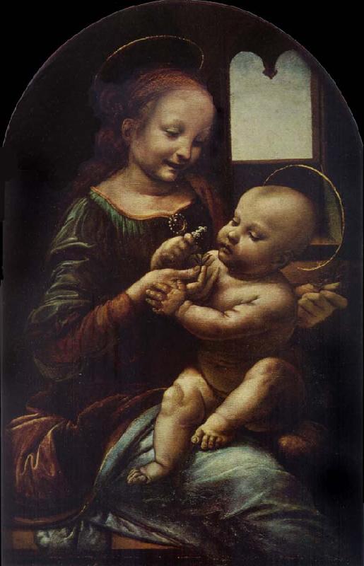 LEONARDO da Vinci Madonna with a Flower